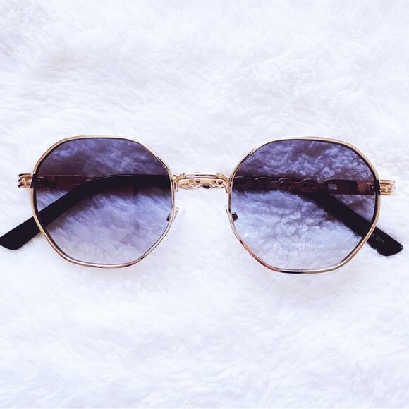 Stylens Accessories - Phoebe Blue & Clear Geometric Sunglasses